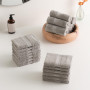 Todocama - Lot de 24 Serviettes de Toilette (30 x 30 cm) 100% Coton Doux et Absorbant, 550 g/m² Premium, Gris Clair