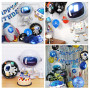 Décoration d'anniversaire pour enfant garçon de 5 ans, décoration de l'espace, ballon en aluminium astronaute, fusée, décoration