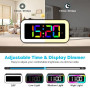 MOSUO Réveil Numérique, Reveil Enfant Lumineux avec Veilleuse 7 Couleurs, LED Horloge Digitale, Ado Reveil Matin, avec 2 Modes d