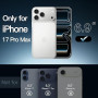 JETech Coque pour iPhone 17 Pro Max 6,9 Pouces, Étui Housse Anti-Jaunissement Antichoc Bumper, Arrière Transparente Anti-Rayures