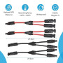 DODUOS 2 Paire Solaire Panneau Câble Connecteur Professionnel (1 à 2 branches) Y Connecteurs Câble Solairede Panneau Solaire MMF