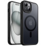JETech Coque Magnétique pour iPhone 15 6,1 Pouces Compatible avec MagSafe, Etui Translucide Mat Arrière Housse Fine Antichoc (No