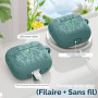 Joremx Coque pour AirPods 4 ornée d'herbe Mignonne (Vert Sapin) | Étui Idéal pour femmes et filles, Gravure au laser, Nettoyage