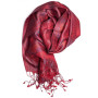 ufash Foulard en 100% soie Pashmina de l'Inde pour femmes et hommes, motif cachemire, 160 x 35 cm - écharpe en soie pure - plusi