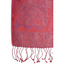 ufash Foulard en 100% soie Pashmina de l'Inde pour femmes et hommes, motif cachemire, 160 x 35 cm - écharpe en soie pure - plusi