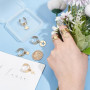 UNICRAFTALE Bague Breloques Bague Acier Inoxydable Étoile Boulon Foudre Pendentifs Bague Anneaux Réglables Bague pour Femme Manc