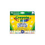 Crayola-12 Feutres lavables à pointe Maxi en fibre super résistante, 58-8340