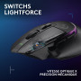 Logitech G G502 X PLUS LIGHTSPEED Souris gaming RVB sans fil, système de charge sans fil POWERPLAY 2, charge illimitée, RVB pers