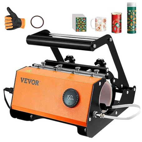VEVOR Presse à chaleur pour gobelets, machine de presse à chaleur pour tasses de 80 ml, transfert de sublimation de 11 à 15 once