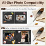 Flintronic Album Photo Scrapbooking, 80 Pages Livre Photo Souvenir DIY, Fait à La Main Album Spirale, avec 6 Autocollants, Cadea