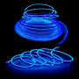 El Wire Bande Lumineuse pour intérieur de Voiture, 5 m de Fil néon USB 5 V avec Protection par fusible pour décoration intérieur