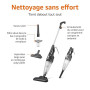Amazon Basics Aspirateur balai, appareil 2 en 1 avec câble, moteur ECO, filtre Remplaçable, léger, Noir