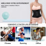 YOSICIL Taille Trainer Ajustable Shape Sculptants Sports Transpiration Ventre Plat Femme 3 Bandes de Scratch Serre Taille Elasti