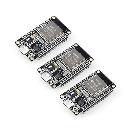ELEGOO 3PCS Carte de Développement ESP32 Type-C, 2,4 GHz WiFi + Bluetooth Dual Core Carte de Contrôle pour Arduino, Support Micr