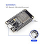 ELEGOO 3PCS Carte de Développement ESP32 Type-C, 2,4 GHz WiFi + Bluetooth Dual Core Carte de Contrôle pour Arduino, Support Micr