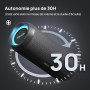 RIENOK Enceinte Portable Bluetooth aux Basses Renforcées, 30H, Bluetooth 5.3, 30W Enceinte Puissante, IPX7, AUX, TF Carte, pour