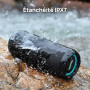 RIENOK Enceinte Portable Bluetooth aux Basses Renforcées, 30H, Bluetooth 5.3, 30W Enceinte Puissante, IPX7, AUX, TF Carte, pour