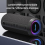 RIENOK Enceinte Portable Bluetooth aux Basses Renforcées, 30H, Bluetooth 5.3, 30W Enceinte Puissante, IPX7, AUX, TF Carte, pour