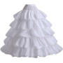 SSDH Jupon Crinoline à 4 Anneaux pour Robe de mariée 5 Volants Couches Robe de Bal Demi-Jupe sous-Jupe