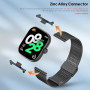 MIJOBS Bracelet en Métal Compatible avec Redmi Watch 6 5 4, Xiaomi Band 8Pro 9Pro 10Pro Bracelets en Acier Inoxydable Accessoire