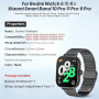 MIJOBS Bracelet en Métal Compatible avec Redmi Watch 6 5 4, Xiaomi Band 8Pro 9Pro 10Pro Bracelets en Acier Inoxydable Accessoire