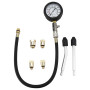 FreeTec Coffret de compressiomètre Set de compresseur Testeur de compression pour Moteur Essence 0-300 PSI / 0-20 Bar Rouge