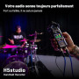 Zoom - H5Studio enregistreur 4 pistes 32 bits à virgule flottante 192 kHz - 16/24 bits, gain, limiteurs, capsule XYH-5e, compati