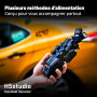 Zoom - H5Studio enregistreur 4 pistes 32 bits à virgule flottante 192 kHz - 16/24 bits, gain, limiteurs, capsule XYH-5e, compati