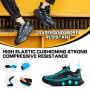 QCCQ Chaussures de Sécurité Hommes Femmes Légère Baskets de Securite Embout Acier Protection Chaussures de Travail Anti-Perforat
