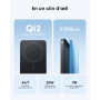 Anker Nano Batterie Externe Magsafe certifiée Qi2 15W magnétique Ultra-Fine 5000 mAh, Rapide, Ergonomique et Compatible MagSafe,