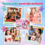 Appareil Photo Instantané, Cadeau Licorne pour 3-12 Ans Fille, Appareil Photo Enfant pour Filles 4 5 6 7 8 Ans, Jouet Licorne po