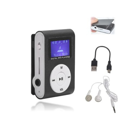 Zunate Lecteur MP3, Mini-écran LCD Portable Lecteur de Musique MP3 Lecteur MP3 Numérique avec Lecteur de Musique à Clip de Sport