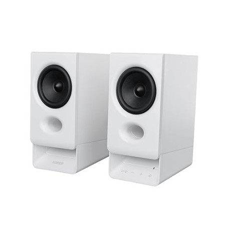 Edifier R20BT Enceintes USB Bluetooth 6.0 avec Haut-Parleurs Large Bande 2,75", Commandes Tactiles, Entrée AUX, Prise Casque, Éc