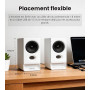 Edifier R20BT Enceintes USB Bluetooth 6.0 avec Haut-Parleurs Large Bande 2,75", Commandes Tactiles, Entrée AUX, Prise Casque, Éc
