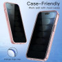 JETech Protection D'écran Anti-Espion pour iPhone 15 6,1 Pouces, Film en Verre Trempé avec Outil d'Installation Facile, Lot de 2