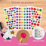 1710 Pièces Gommettes Etoiles Autocollants Brillantes, 30 Feuilles Gommette Autocollante Enfant Sticker, Sticker Brillant Multic
