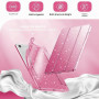 INFILAND Coque pour Samsung Galaxy Tab S10 Lite/S10 FE/S9 FE 5G 10,9"/Tab S9 11" avec Porte-Stylo S, Jolie À Paillettes avec Dos