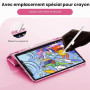 INFILAND Coque pour Samsung Galaxy Tab S10 Lite/S10 FE/S9 FE 5G 10,9"/Tab S9 11" avec Porte-Stylo S, Jolie À Paillettes avec Dos