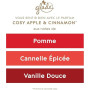 Glade Bougie Vegan Parfum Infusé Huiles Essentielles - Nouvelle Formule Sans Huile De Palme - Cosy Apple & Cinnamon - 1 Bougie