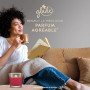 Glade Bougie Vegan Parfum Infusé Huiles Essentielles - Nouvelle Formule Sans Huile De Palme - Cosy Apple & Cinnamon - 1 Bougie