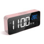 LATEC Réveil numérique avec LED température Affichage Horloge avec 10 Sons d'alarme Port de Charge USB gradateur de luminosité r