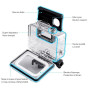 REDTRON Boîtier Etanche pour GoPro Hero 5/6/7, Boîtier Plongée Etanche de 60 M avec Mont Thumbscrew et 12 Insert Anti-buée Acces