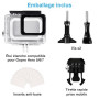 REDTRON Boîtier Etanche pour GoPro Hero 5/6/7, Boîtier Plongée Etanche de 60 M avec Mont Thumbscrew et 12 Insert Anti-buée Acces