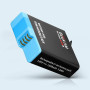 GEEKAM Lot de 2 batteries rechargeables compatibles avec GoPro Hero 5, 6, 7, 8