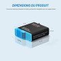 GEEKAM Lot de 2 batteries rechargeables compatibles avec GoPro Hero 5, 6, 7, 8