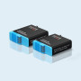 GEEKAM Lot de 2 batteries rechargeables compatibles avec GoPro Hero 5, 6, 7, 8