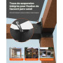 VEVOR Kit Supports de Pergola, Lot de 8, Support de Poteau Bois 92x92 mm, 4 Supports d'angle 3 Voies, 4 Bases de Poteaux, Acier