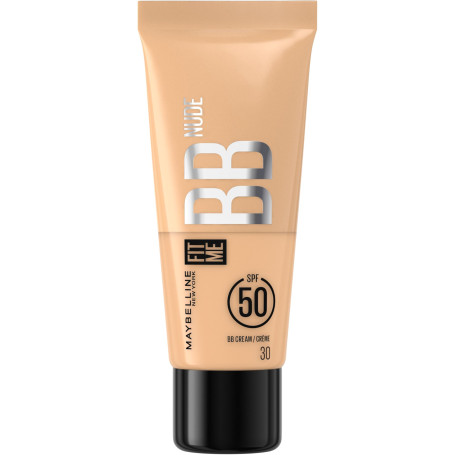 Maybelline New York - BB Crème Nude avec SPF50 - Unifie le Teint, Protège et Hydrate la Peau pendant 24H - Effet Naturel et Lumi