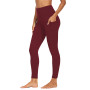 Merlvida Legging de Sport Femme Taille Haute Pantalon de Jogging avec Poches Leggings Push Up Opaque Gym Running Yoga Fitness Gr