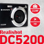 AgfaPhoto Realishot DC5200 - Appareil Photo Compact, 21MP, Ecran LCD 2,4", Zoom Digital 8X, Vidéo HD 720p, Batterie Lithium, Car